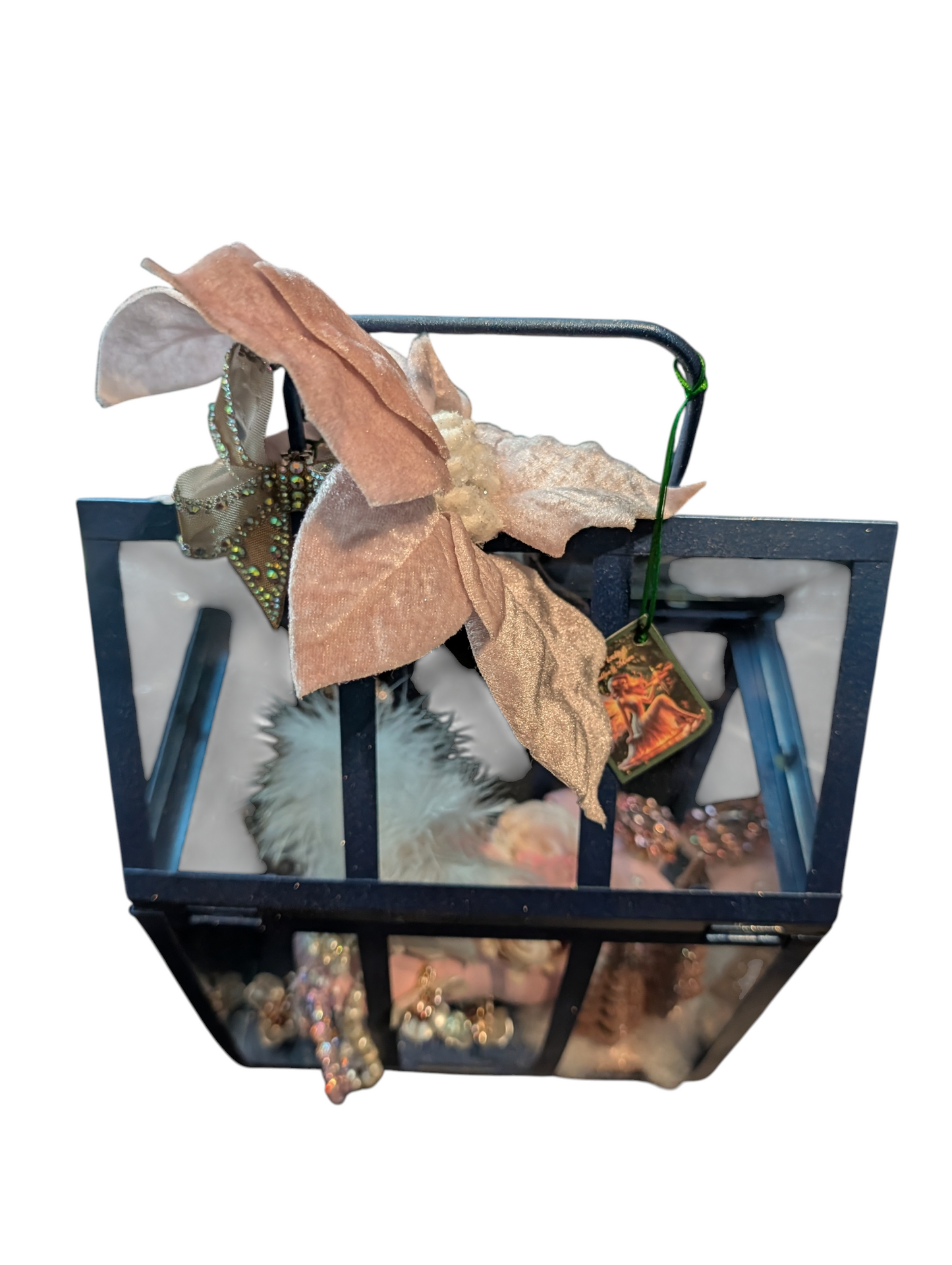 Peacock color-toned cage & Soaps