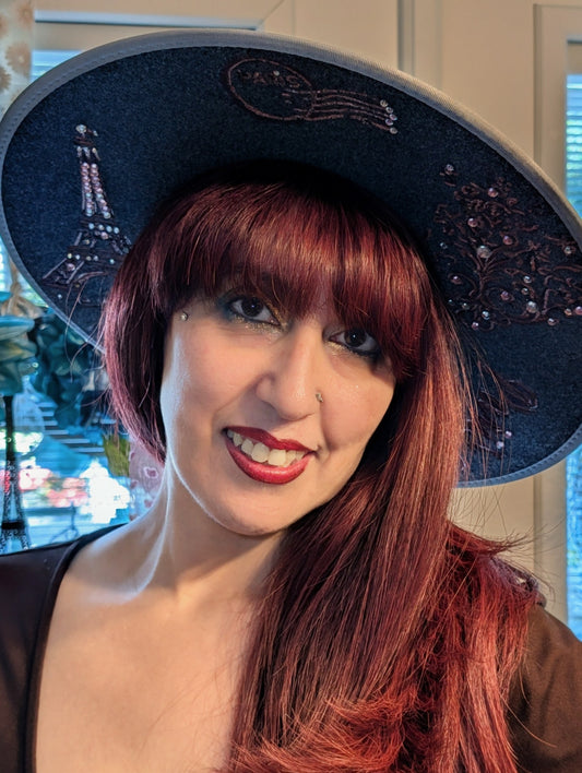 Grey Eiffel Tower Hat