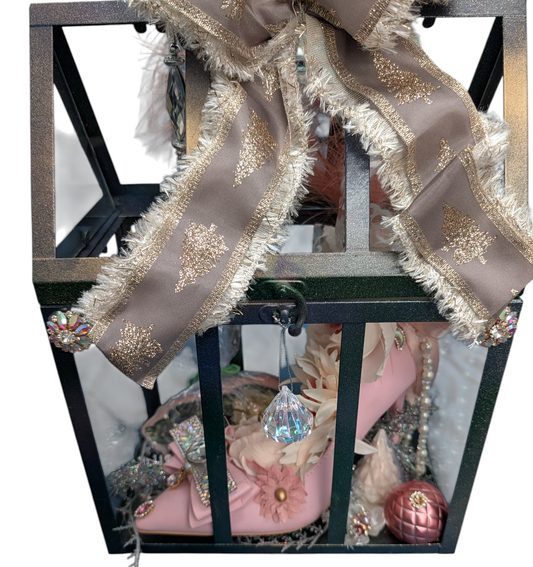 Shimmering peacock Cage Decor soap