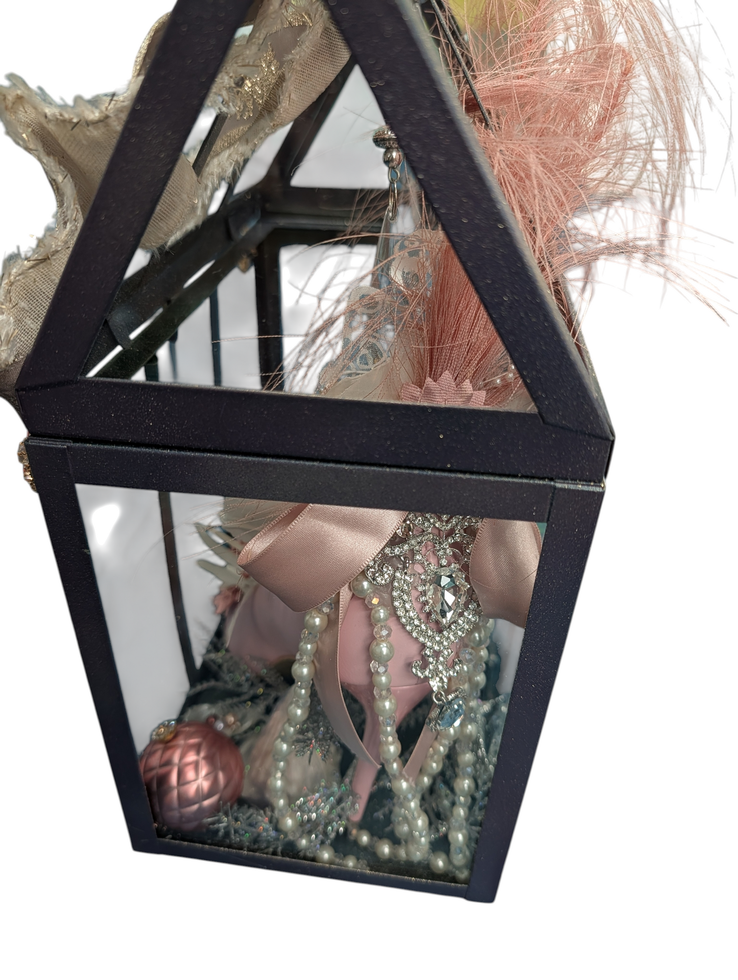 Shimmering peacock Cage Decor soap