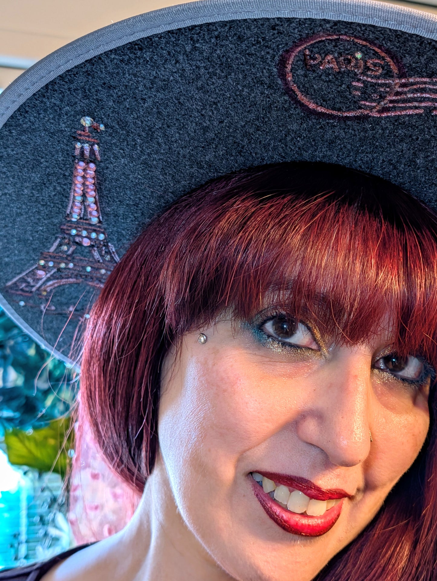 Grey Eiffel Tower Hat