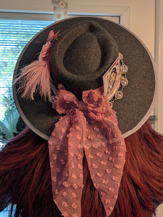 Grey Eiffel Tower Hat
