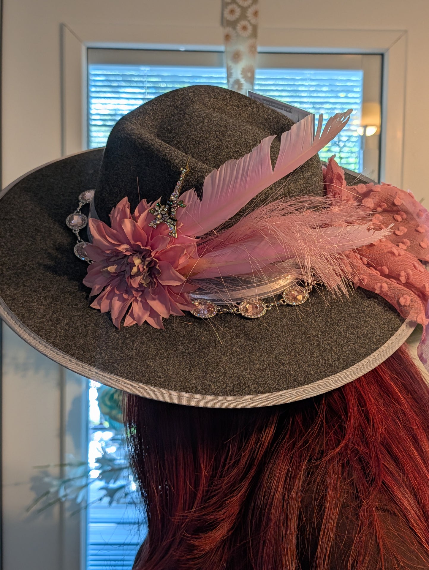 Grey Eiffel Tower Hat