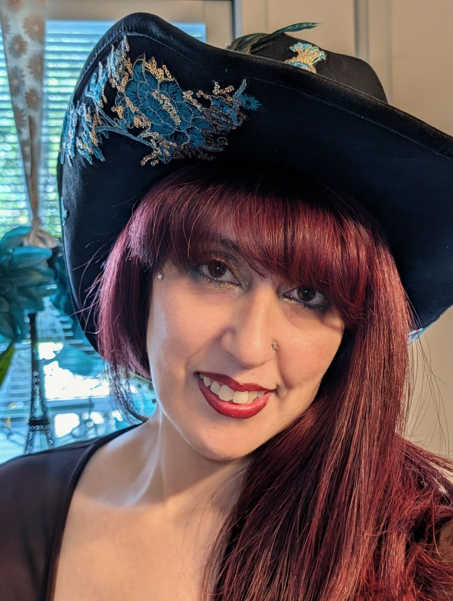 Peacock Cowgirl Hat
