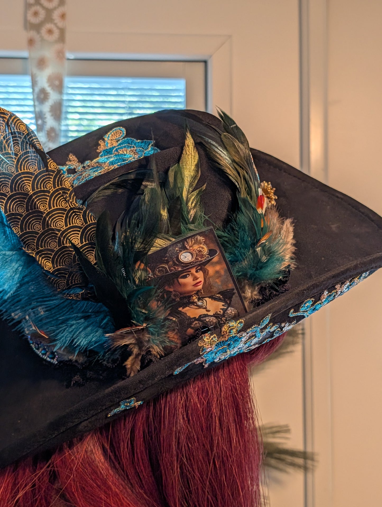 Peacock Cowgirl Hat