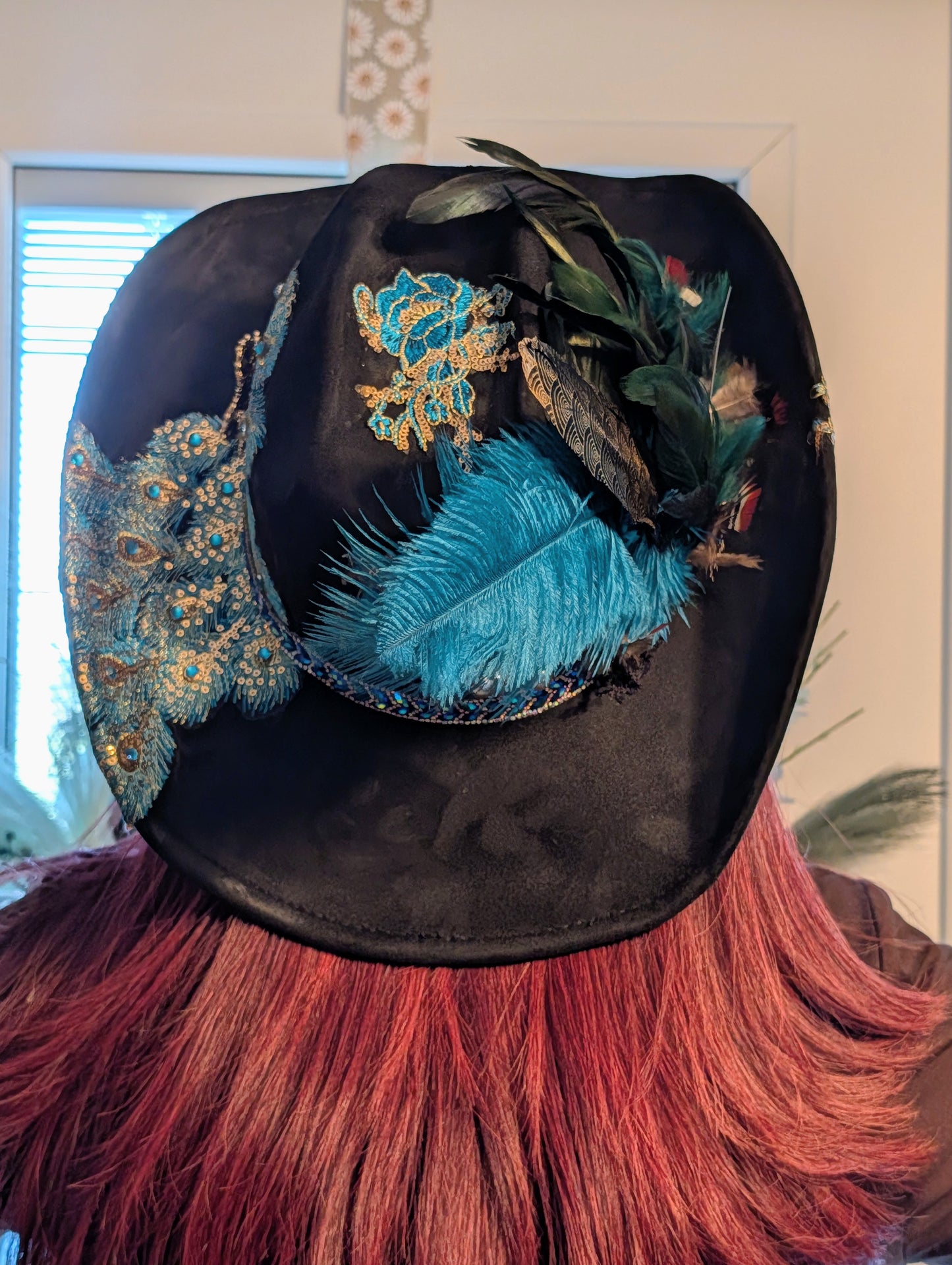 Peacock Cowgirl Hat