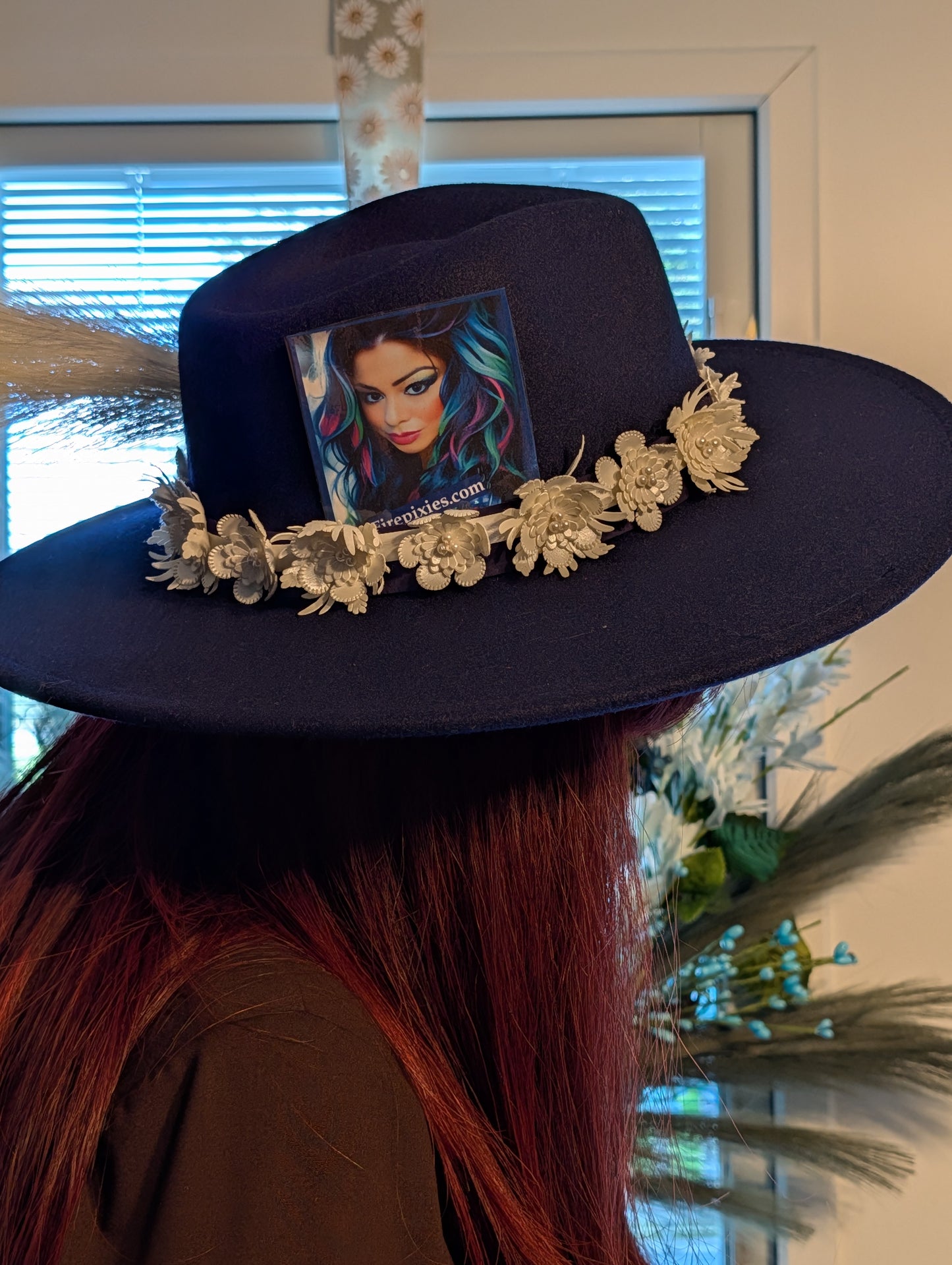 Blue Eiffel Tower Fedora