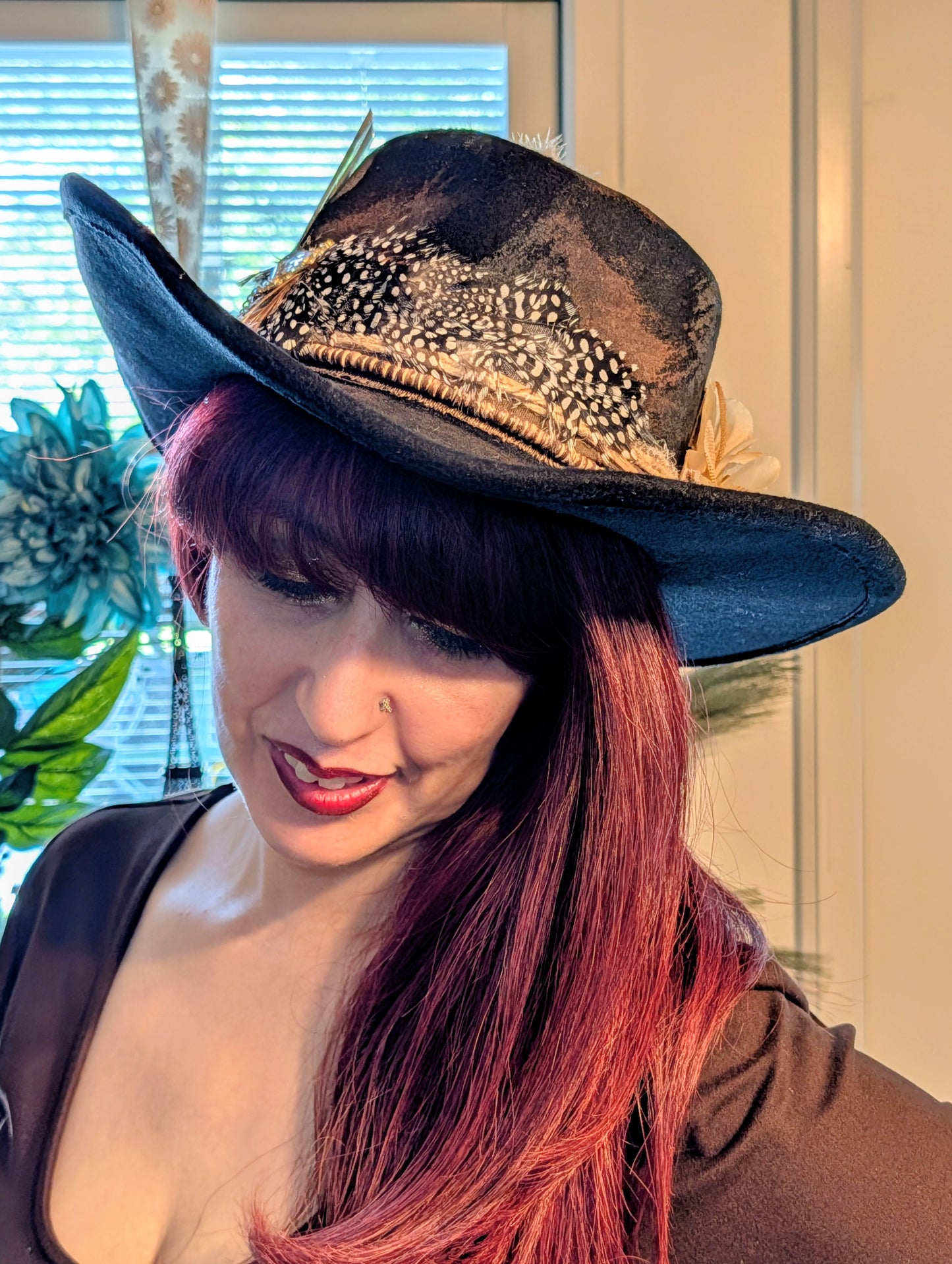 Distressed Rustic Cowgirl Hat