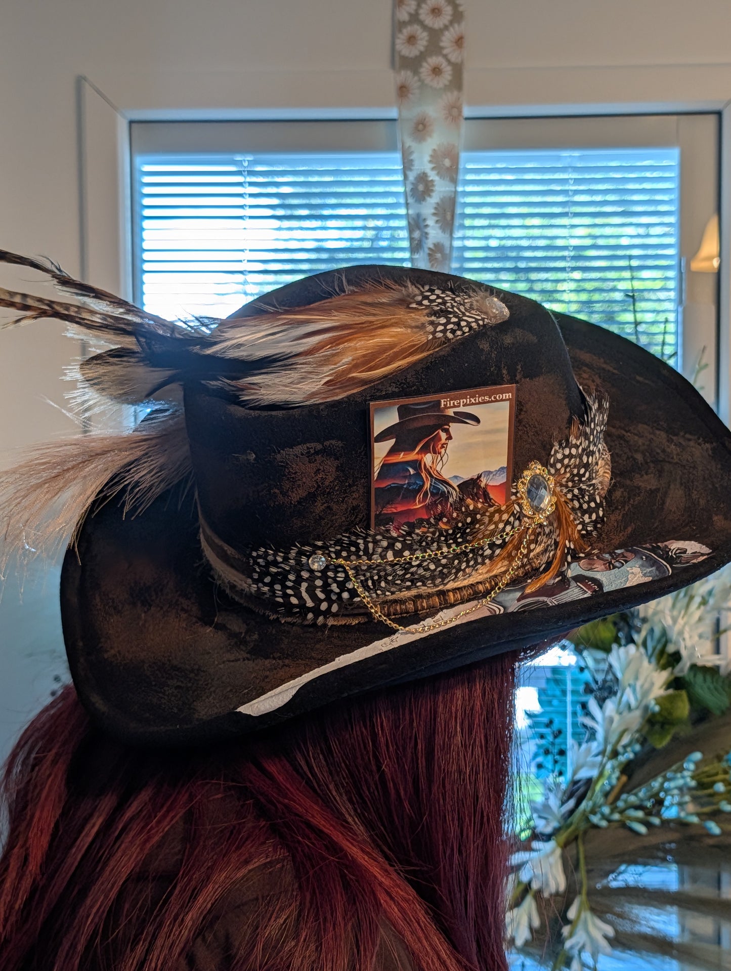 Distressed Rustic Cowgirl Hat