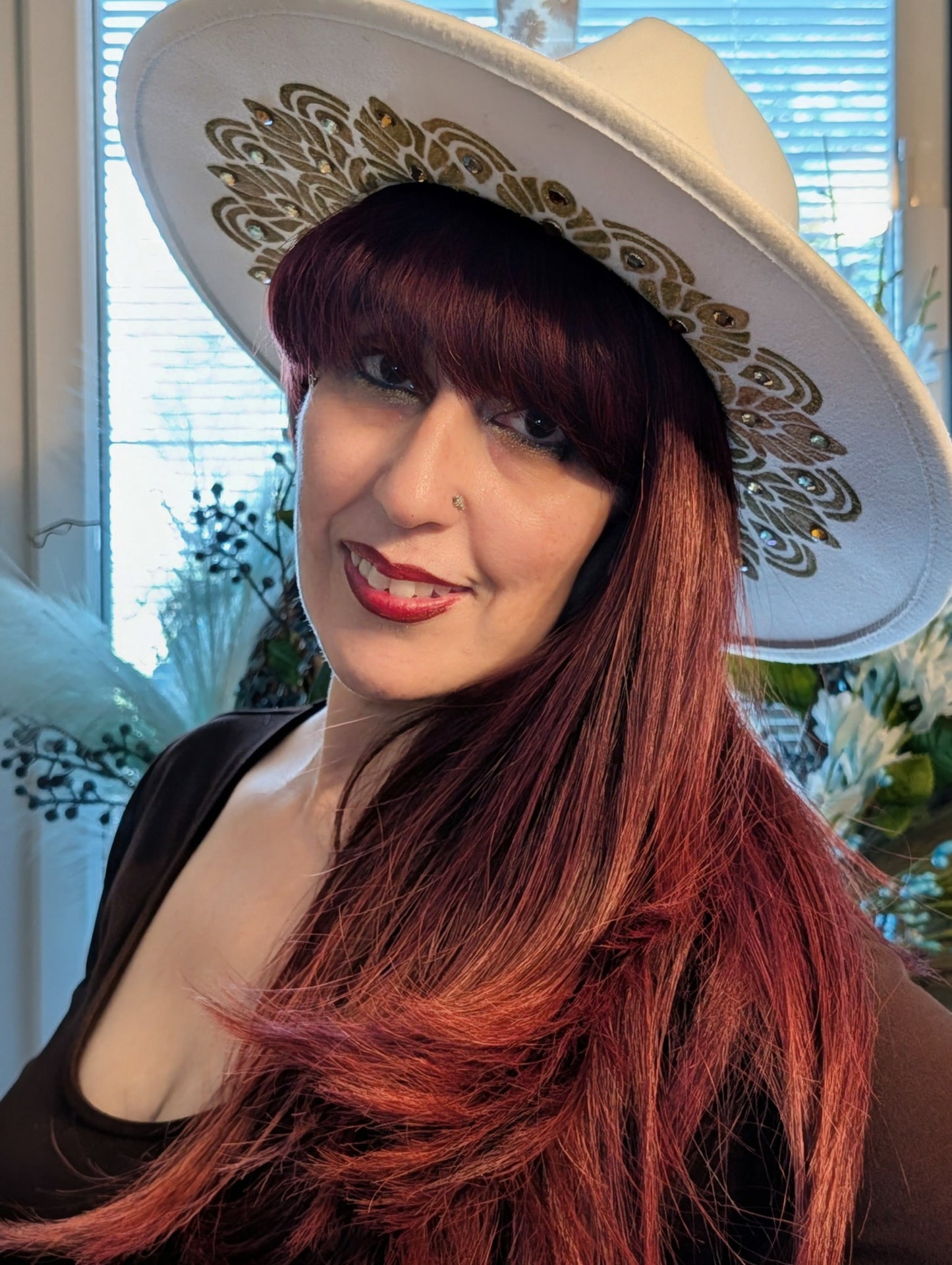 Ivory Boho Western Hat