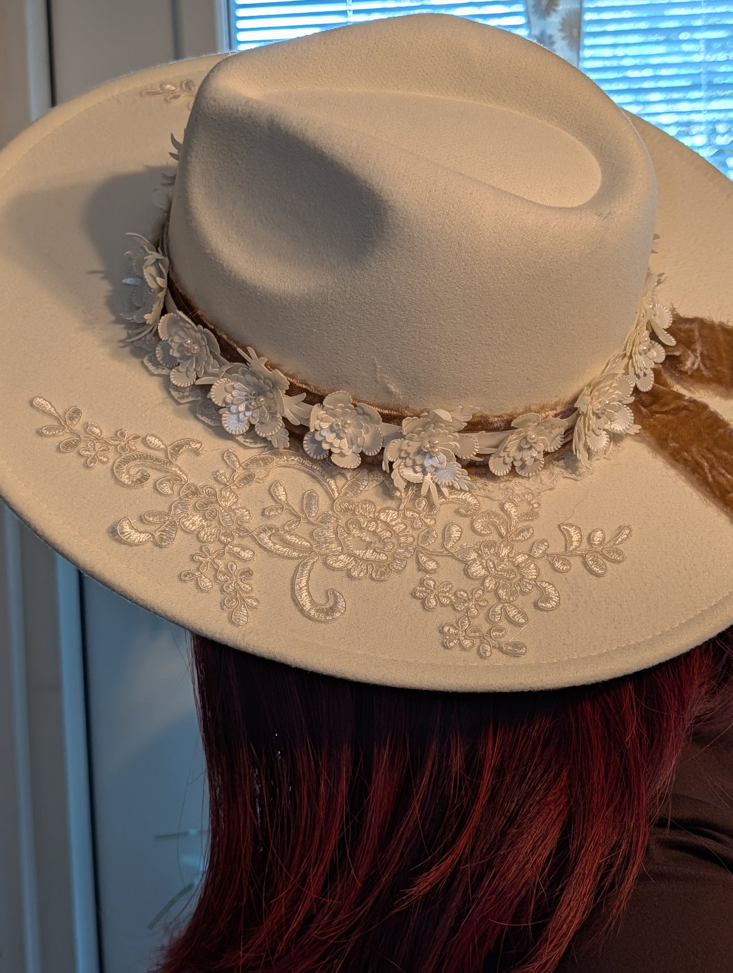Ivory Boho Western Hat