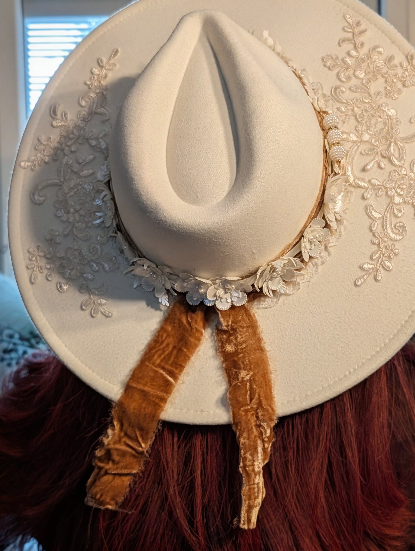 Ivory Boho Western Hat