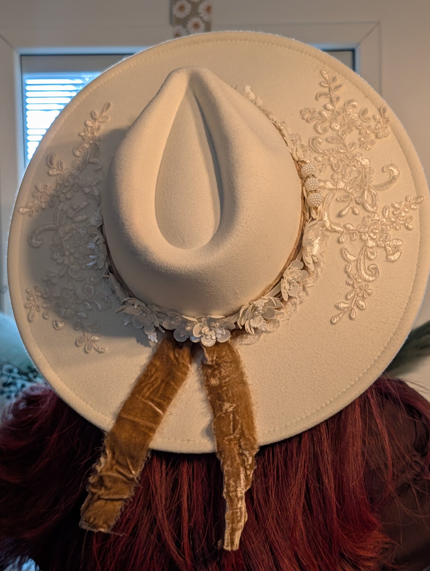 Ivory Boho Western Hat