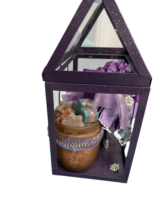 Purple Christmas  Gift-Cage Decor soap