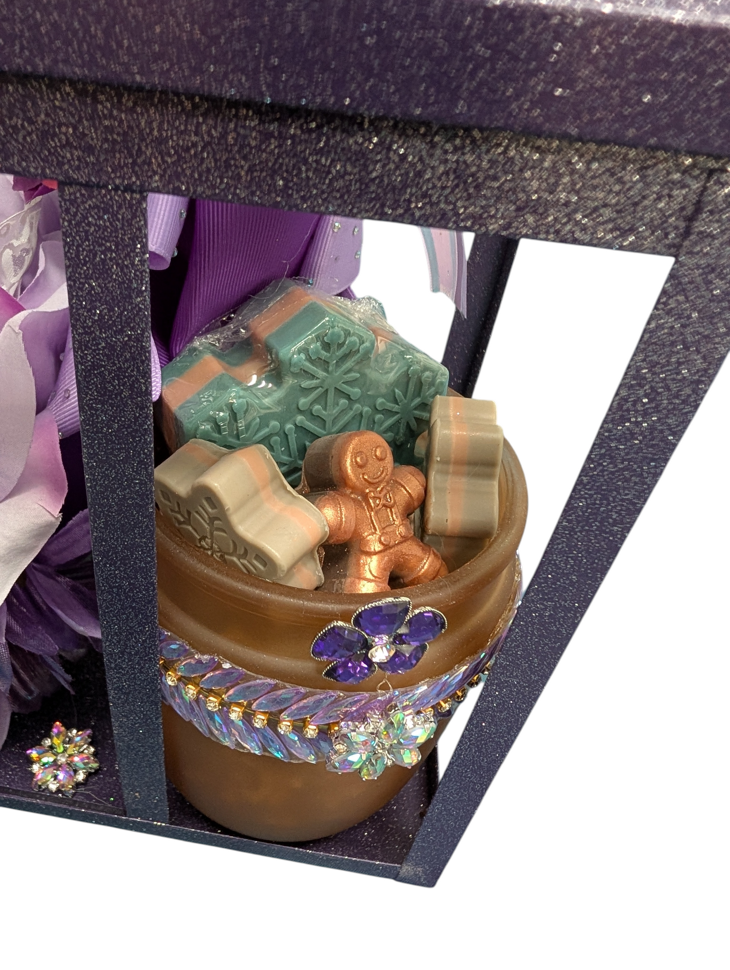 Purple Christmas  Gift-Cage Decor soap