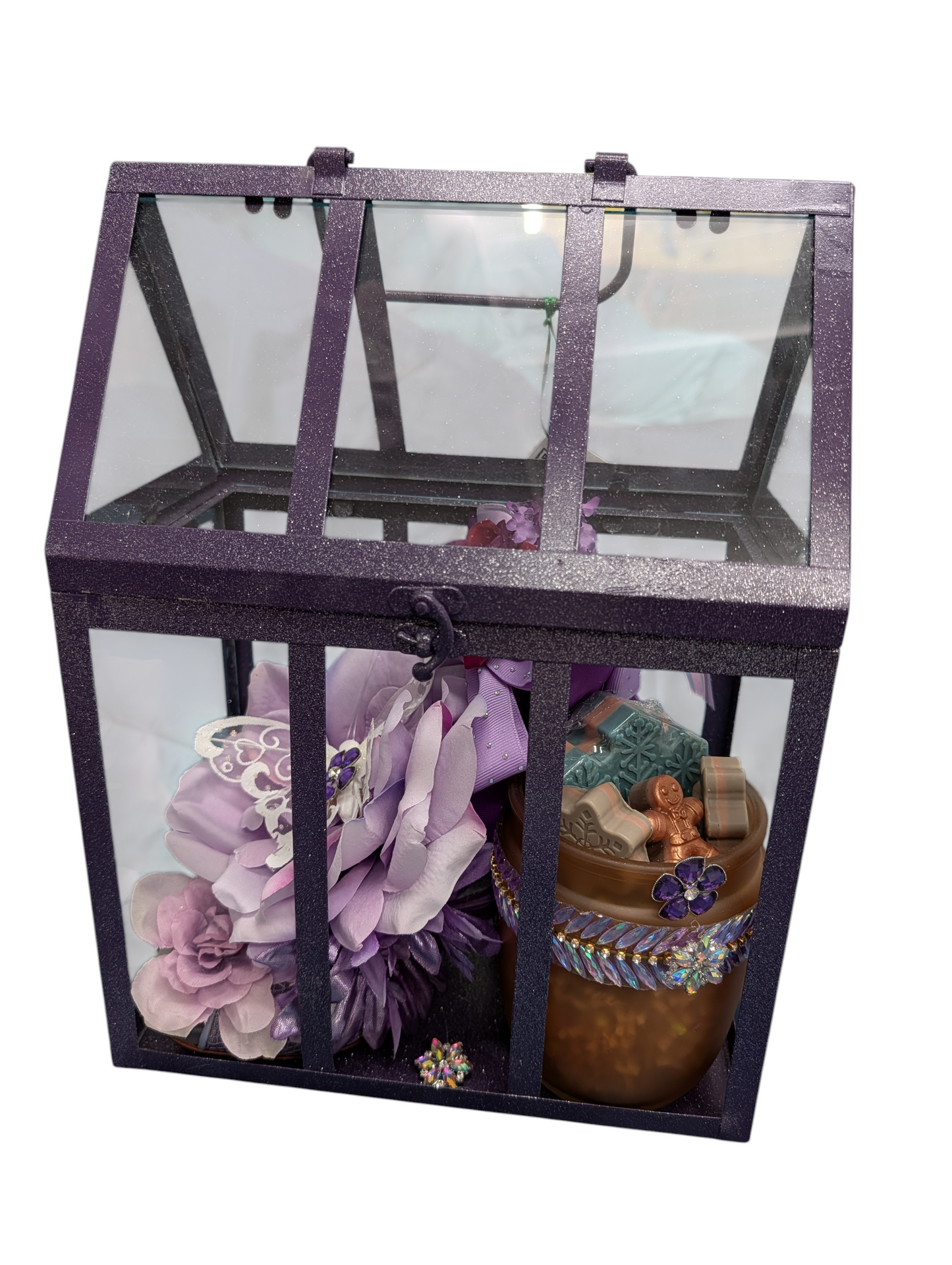 Purple Christmas  Gift-Cage Decor soap