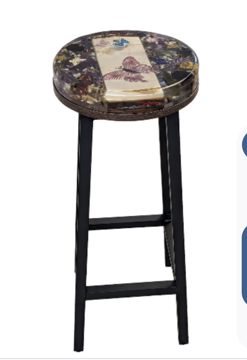 Flutterseat Epoxy Barstool-set of two
