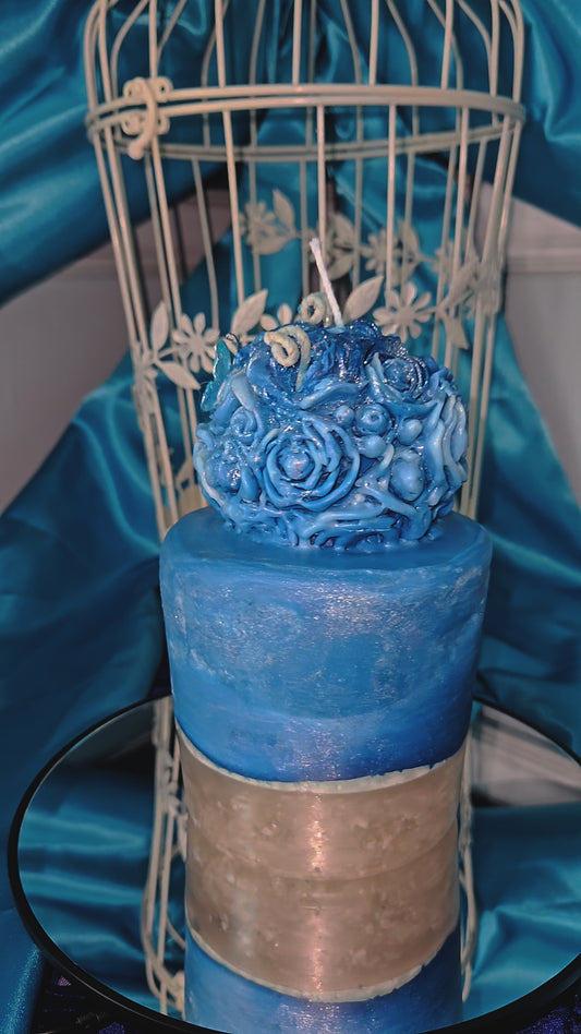"Starlit Blue Rose"